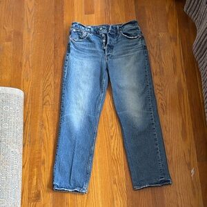 GAP CHEEKY STRAIGHT HIGH RISE  Classic Blue Denim Jeans